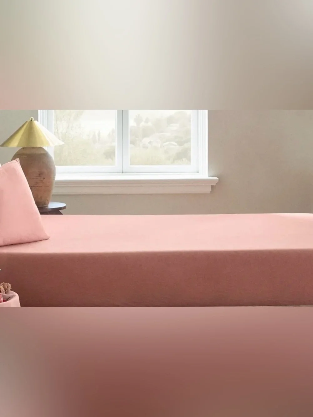 NWOT Quince European Linen Flat Sheet ONLY, Twin (Limited Edition Rose)